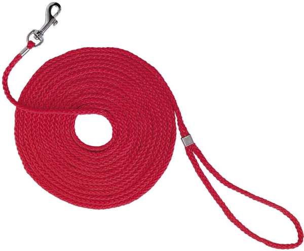 Lange riem voor kattentuigje 15 meter rood