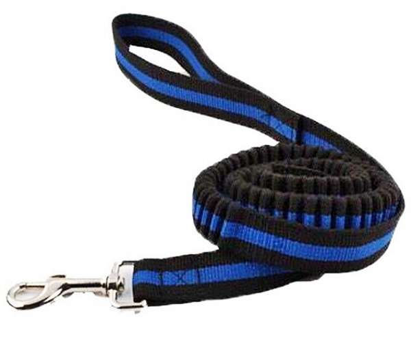 kattenriem kattenlijn blauw zwart veilig bungee elastische