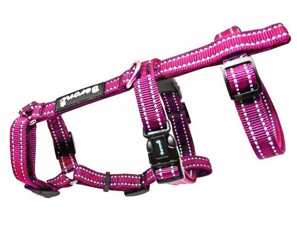 Beste Kattentuigje verstelbaar Safety Harness Pro reflecterend magenta
